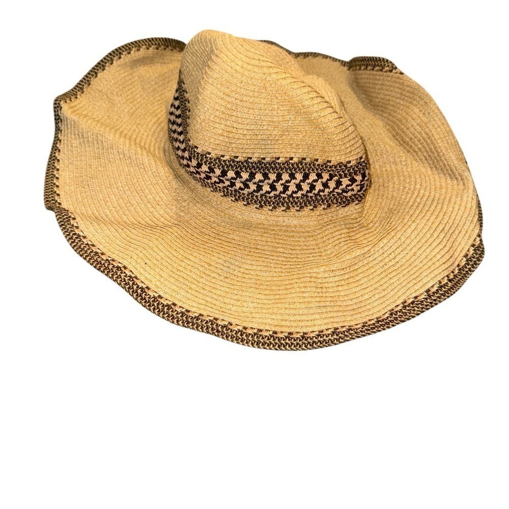 Stylish Tan Wide-Brim Hat - Picture 2 of 4